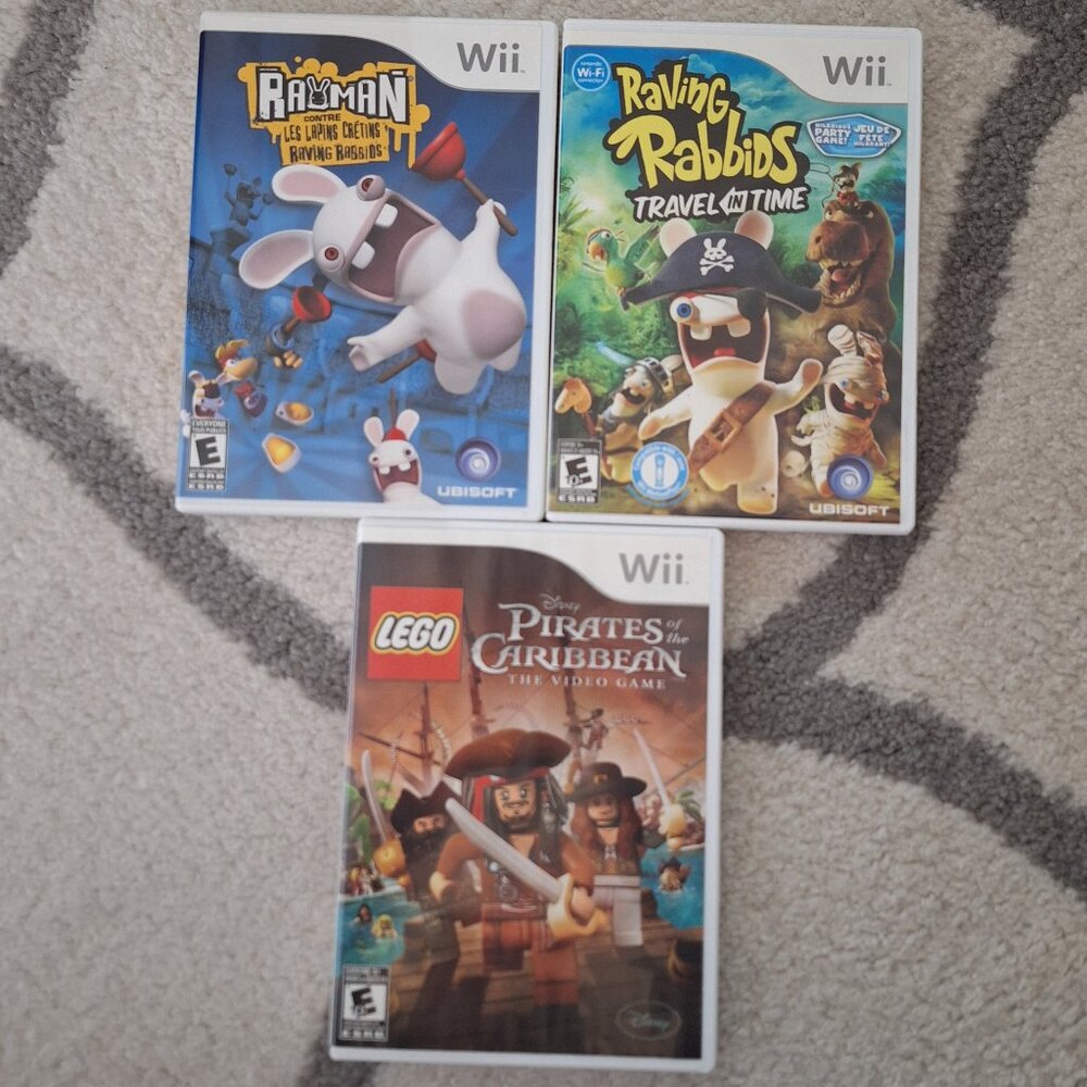 Lot of 3 Nintendo Wii Games